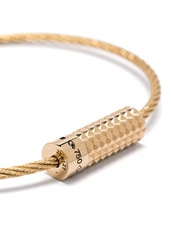 Le Gramme 18K Yellow Gold Pyramid Bracelet | Browns Bracelets