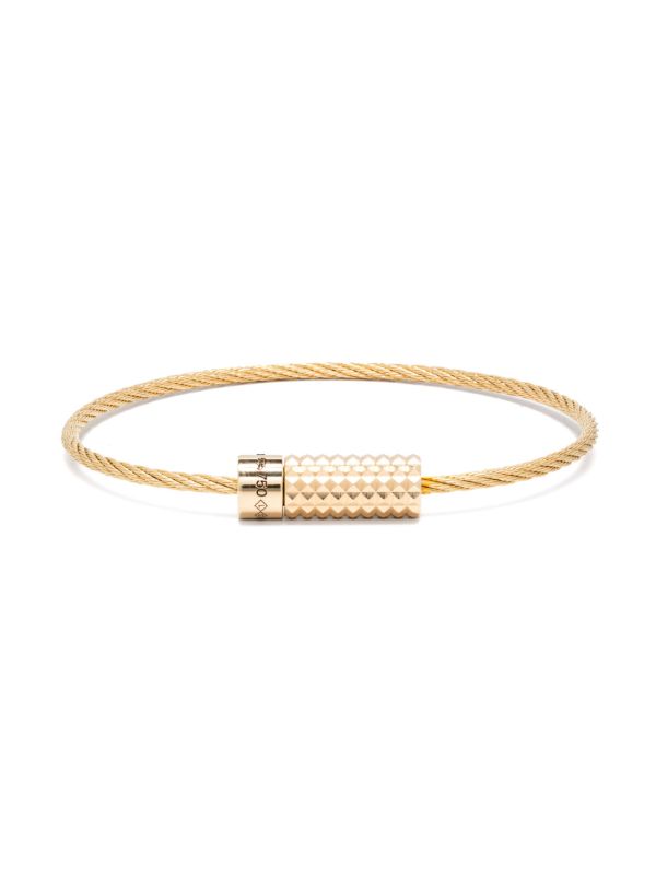 Le Gramme 18K Yellow Gold Pyramid Bracelet | Browns Bracelets
