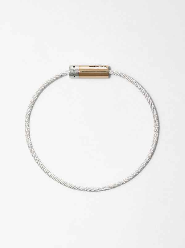 Le Gramme 18kt Gold And Silver 9g Polished Bicolor Cable Bracelet | Browns Bracelets