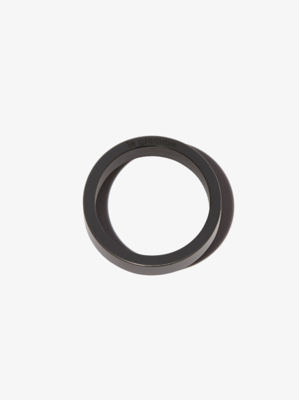 Le Gramme Black Ceramic Polished Ring | Browns Rings