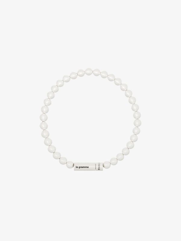 Le Gramme Le 25g beaded bracelet | Browns Bracelets