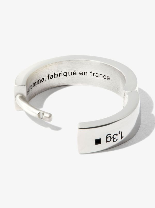 Le Gramme Sterling Silver La 1.3g Polished Ribbon Hoop Earring | Browns Earrings