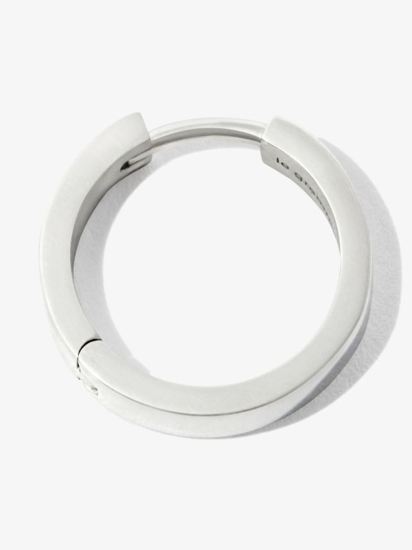 Le Gramme Sterling Silver La 1.3g Polished Ribbon Hoop Earring | Browns Earrings