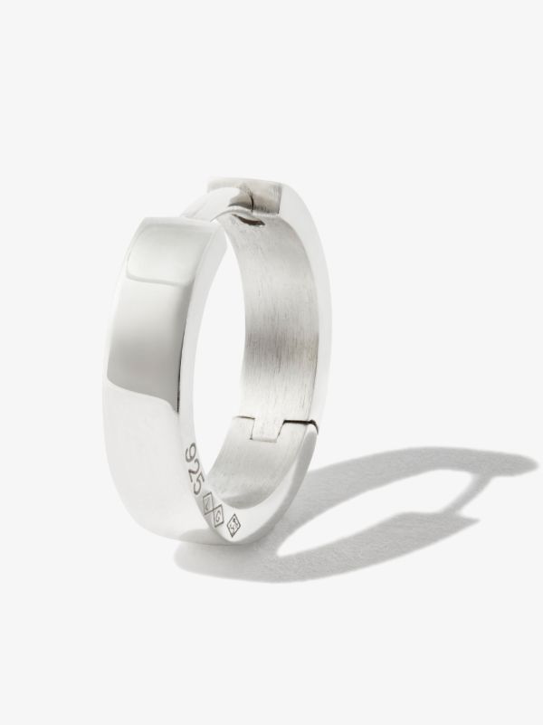 Le Gramme Sterling Silver La 1.3g Polished Ribbon Hoop Earring | Browns Earrings