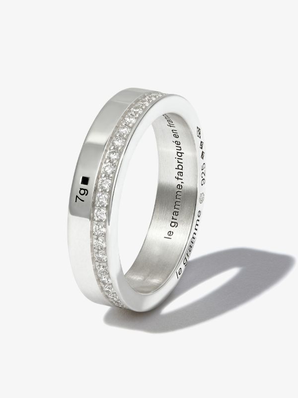 Le Gramme Sterling Silver La 7g Polished Diamond Ring | Browns Rings