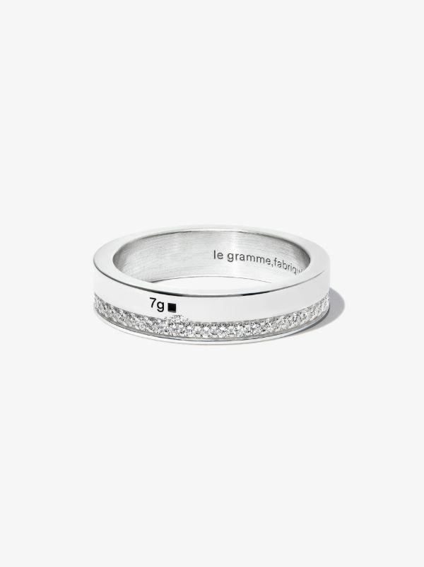 Le Gramme sterling silver la 7g polished diamond ring | Browns Rings
