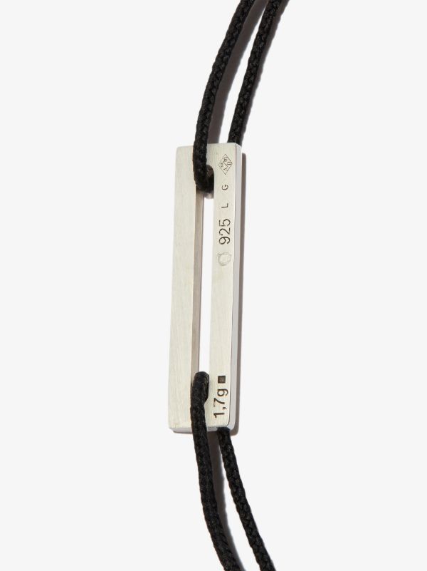 Le Gramme Sterling Silver Le 1.7g Perforated Cord Bracelet | Browns Bracelets