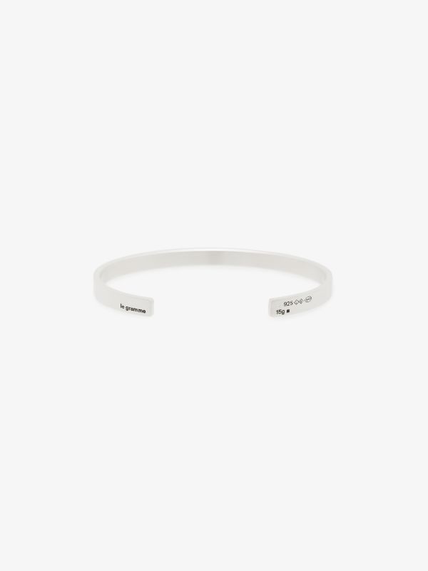 Le Gramme Sterling Silver Le 15g Polished Ribbon Bracelet | Browns Bracelets