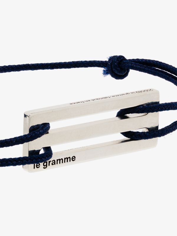 Le Gramme Sterling Silver Le 2.5g Punched Cord Bracelet | Browns Bracelets