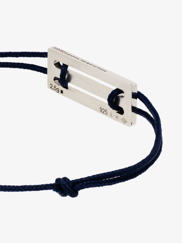 Le Gramme Sterling Silver Le 2.5g Punched Cord Bracelet | Browns Bracelets