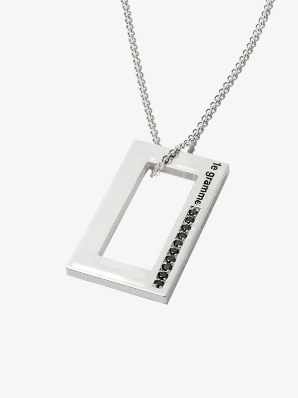 Le Gramme Sterling Silver Le 3.4g Polished Diamond Necklace | Browns Necklaces
