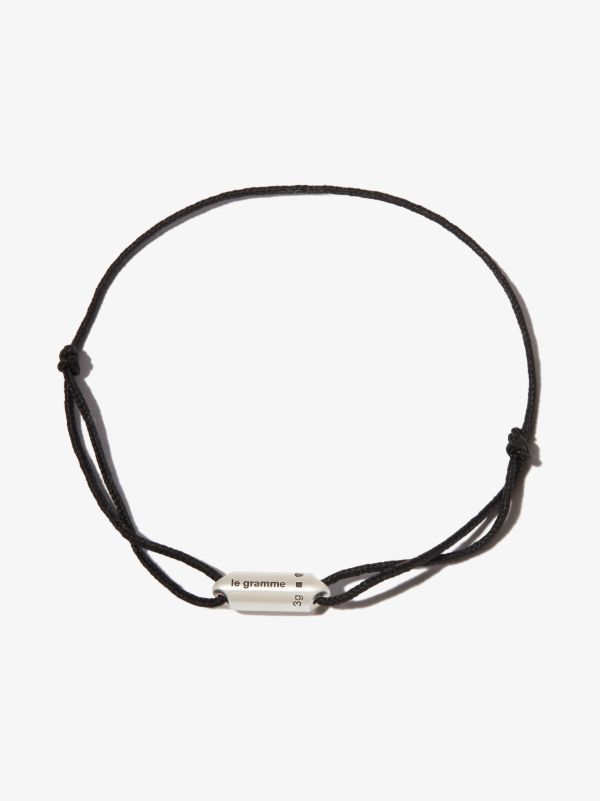 Le Gramme sterling silver Le 3g Segment cord bracelet | Browns Bracelets