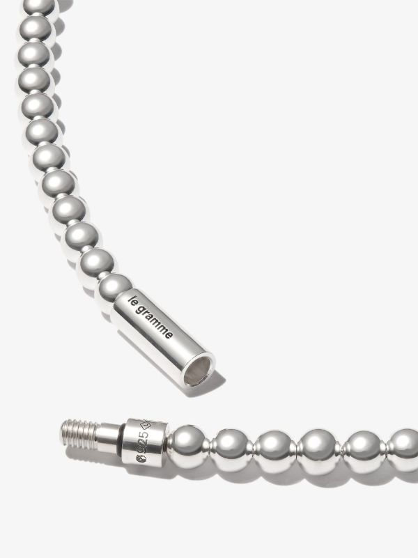 Le Gramme Sterling Silver Le 51g Polished Bead Necklace | Browns Necklaces