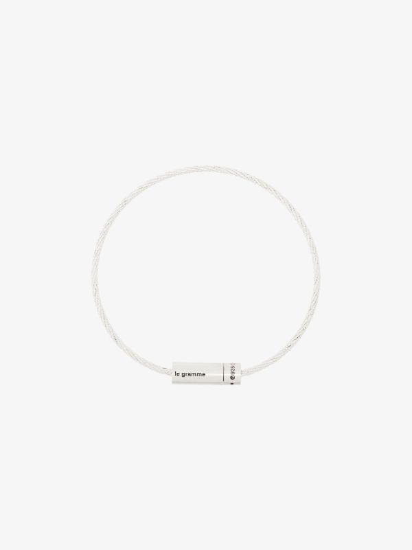 Le Gramme sterling silver Le 7g brushed cable bracelet | Browns Bracelets