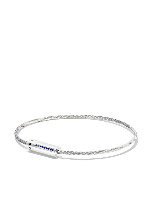 Le Gramme sterling silver le 7g polished sapphire cable bracelet | Browns Bracelets