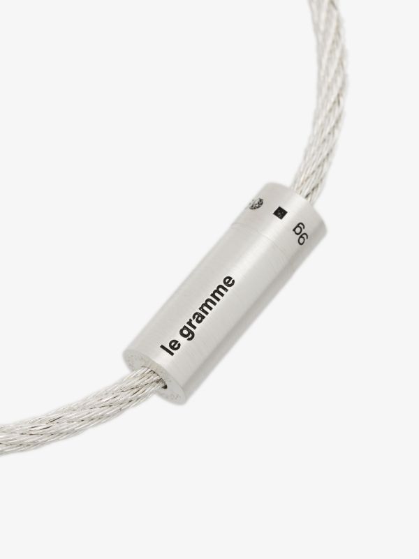 Le Gramme Sterling Silver Le 9g Brushed Cable Bracelet | Browns Bracelets