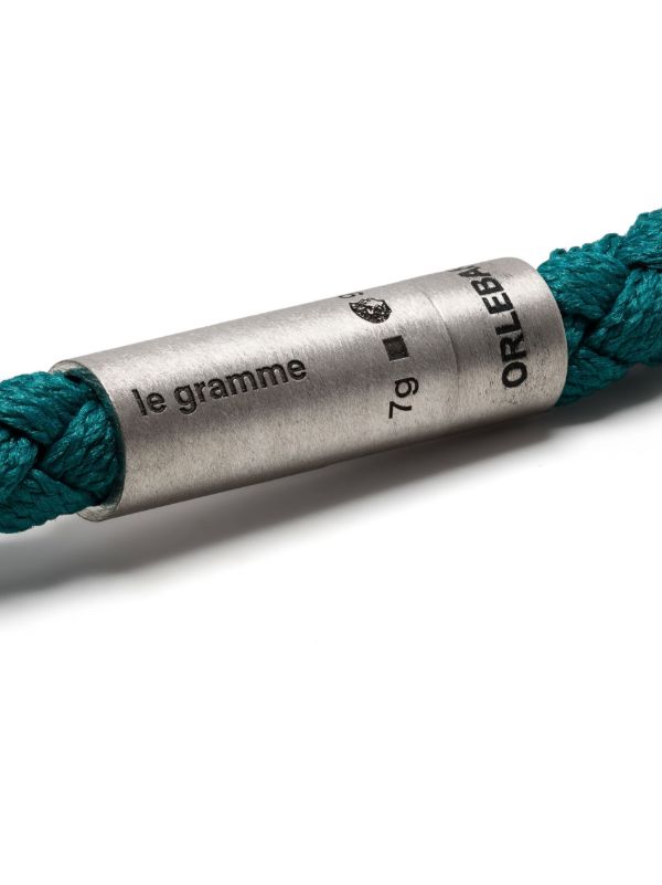 Le Gramme X Orlebar Brown Sterling Silver Le 7g Brushed Nato Cable Bracelet | Browns Bracelets