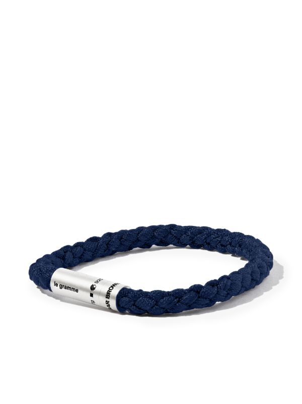 Le Gramme X Orlebar Brown Sterling Silver Le 7g Brushed Nato Cable Bracelet | Browns Bracelets