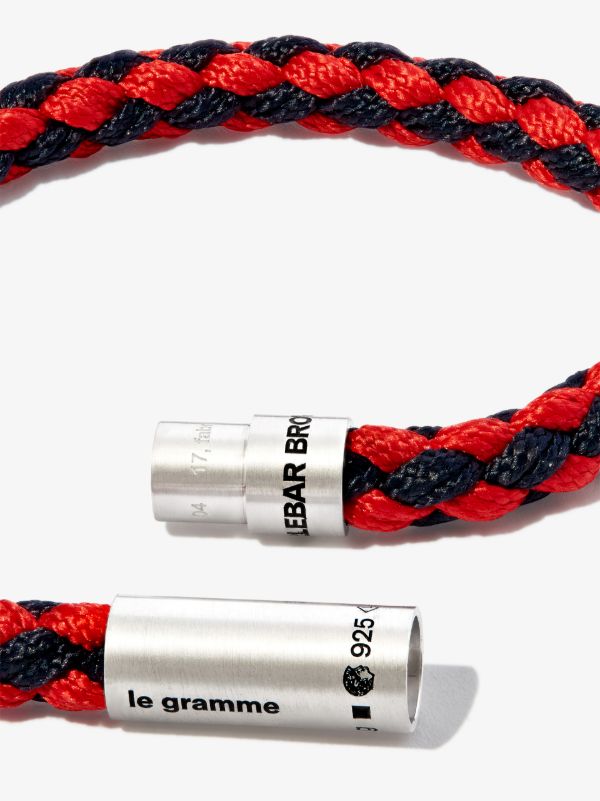 Le Gramme X Orlebar Brown Sterling Silver Le 7g Brushed Nato Cable Bracelet | Browns Bracelets