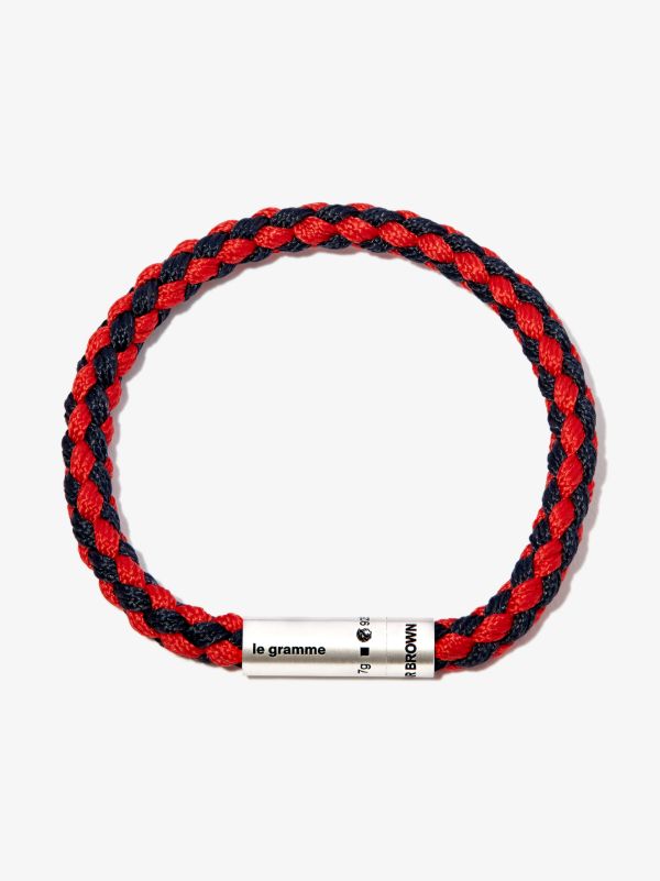 Le Gramme X Orlebar Brown sterling silver le 7g brushed nato cable bracelet | Browns Bracelets