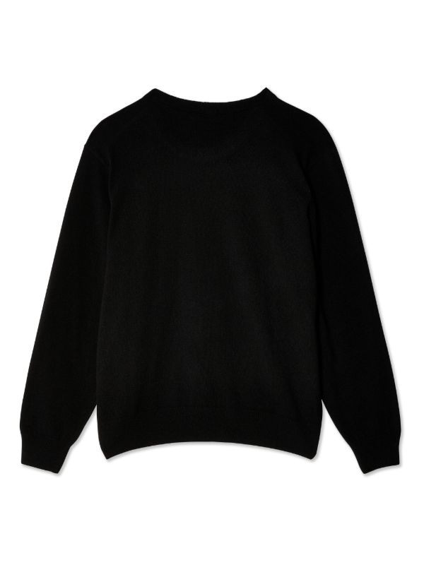 LEMAIRE Black Crew Neck Jumper | Browns Knitted Sweaters