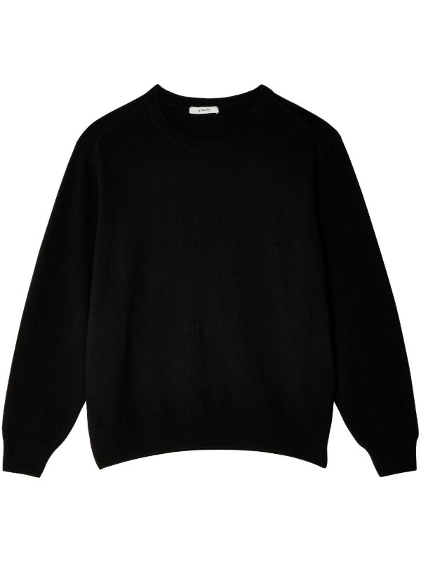 LEMAIRE Black Crew Neck Jumper | Browns Knitted Sweaters