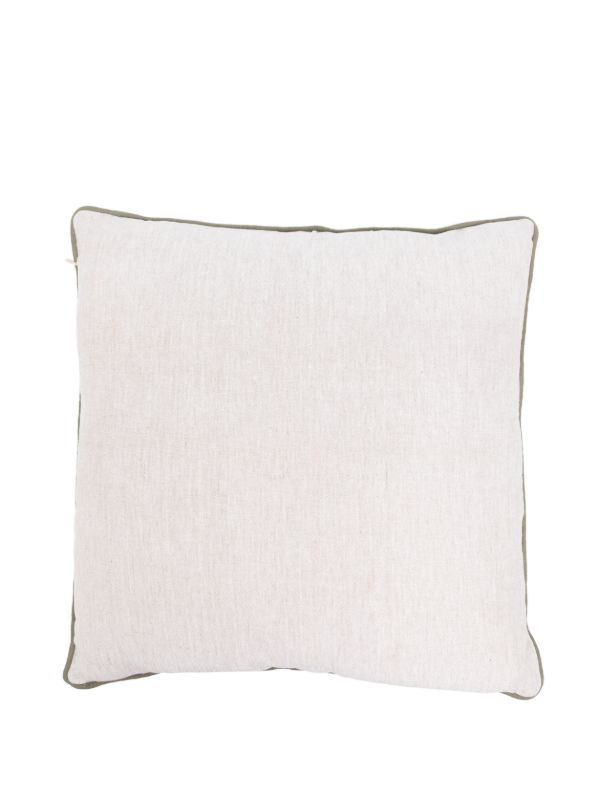 Les-Ottomans Garden-embroidered Cushion (50cm X 50cm) | Browns Cushions