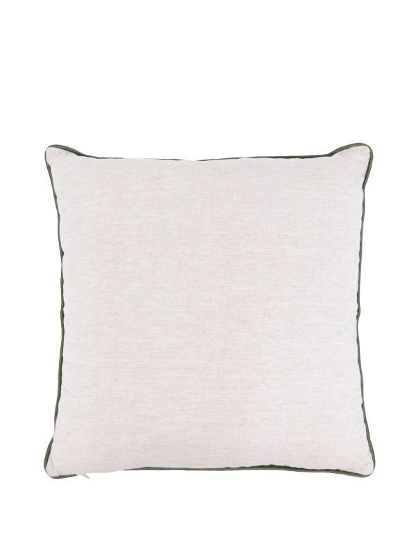 Les-Ottomans Garden-embroidered Cushion (50cm X 50cm) | Browns Cushions
