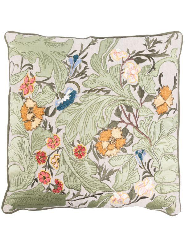 Les-Ottomans garden-embroidered cushion (50cm x 50cm) | Browns Cushions
