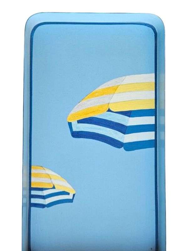 Les-Ottomans Hand-painted Iron Tray (31cm X 17cm) | Browns Decorative Trays & Plates