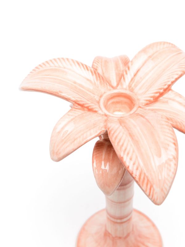 Les-Ottomans Pink Art De La Table Ceramic Candle Holder | Browns Candle Holders