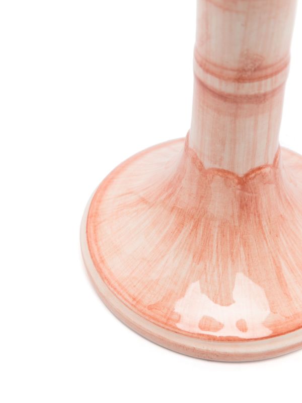 Les-Ottomans Pink Art De La Table Ceramic Candle Holder | Browns Candle Holders