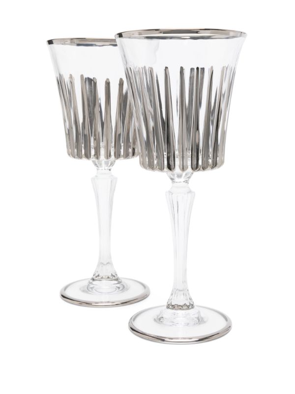 Les-Ottomans Platinum Wine Glasses (set Of Four) | Browns Glassware