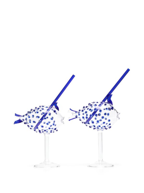 Les-Ottomans Pufferfish-Shaped Cocktail Glasses | Browns Glassware