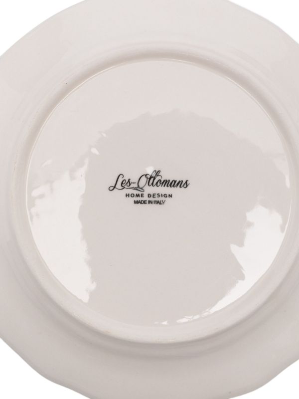 Les-Ottomans Sea Stripes Plates (set Of Four) | Browns Plates & Bowls