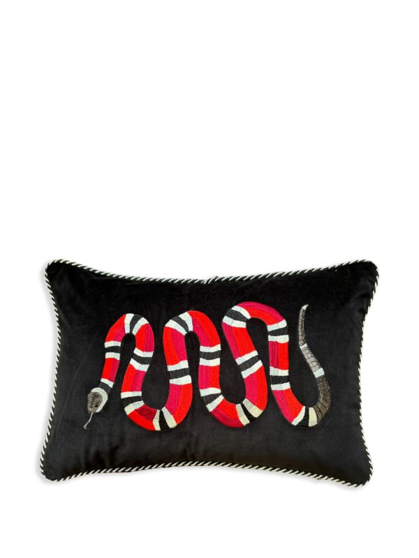 Les-Ottomans snake-embroidered decorative cushion (40cm x 60cm) | Browns Cushions