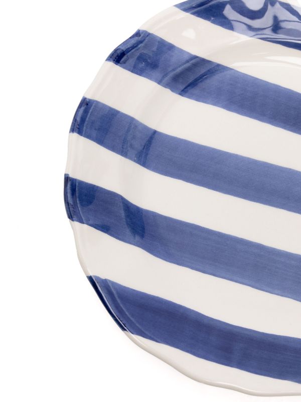 Les-Ottomans Striped Plate Set | Browns Plates & Bowls