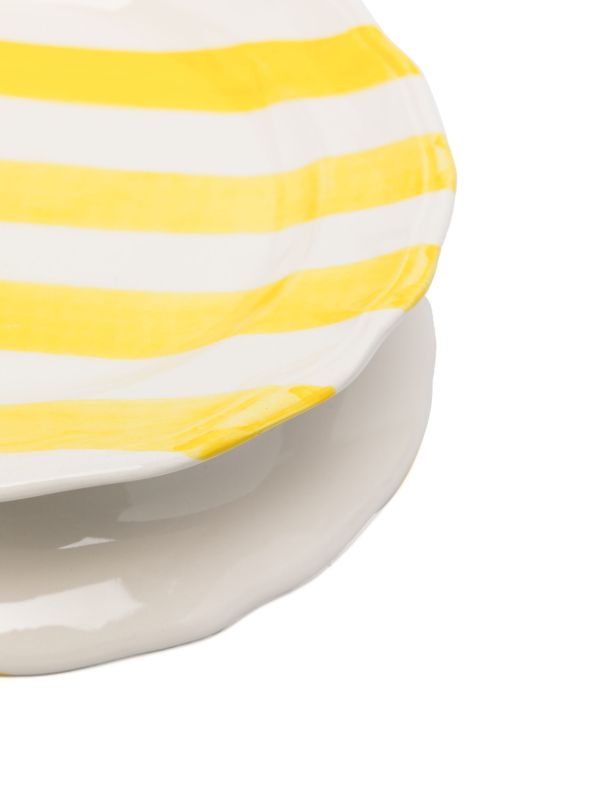 Les-Ottomans Striped Plate Set | Browns Plates & Bowls