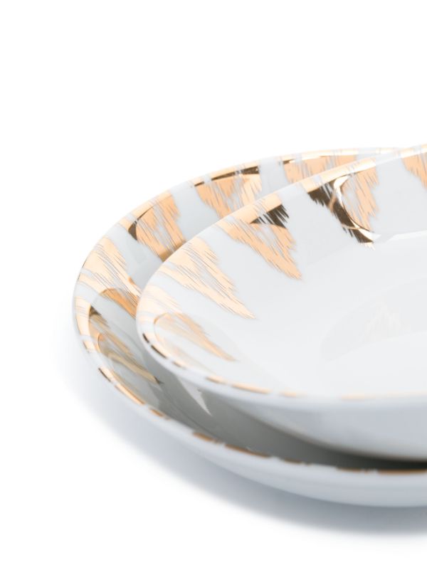 Les-Ottomans Uzbek Bowls (Set Of Two) | Browns Plates & Bowls