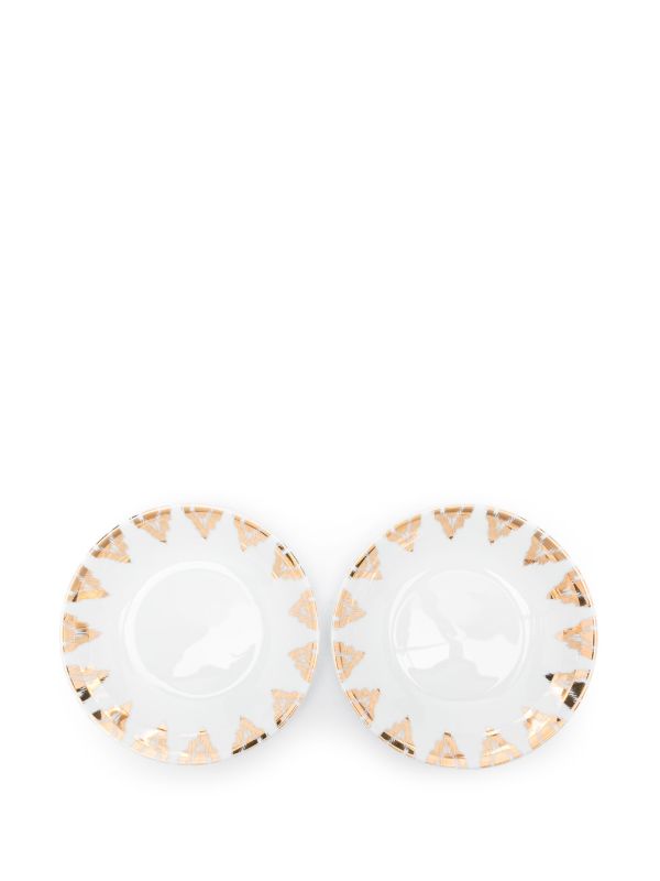 Les-Ottomans Uzbek Bowls (Set of Two) | Browns Plates & Bowls