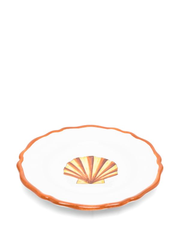 Les-Ottomans White La Menagerie D'été Ceramic Salad Plate Set | Browns Plates & Bowls