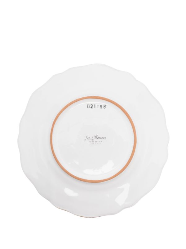 Les-Ottomans White La Menagerie D'été Ceramic Salad Plate Set | Browns Plates & Bowls