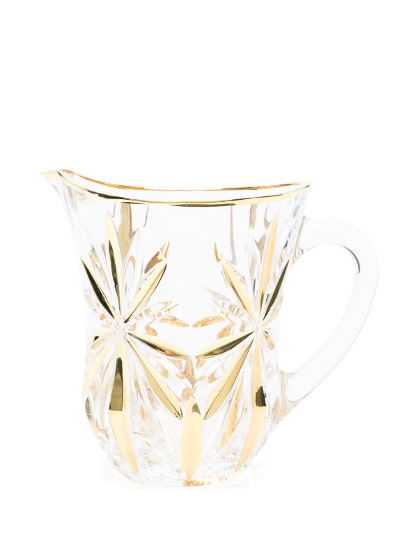 Les-Ottomans X Browns Gold-Tone Murano Glass Pitcher | Browns Glassware