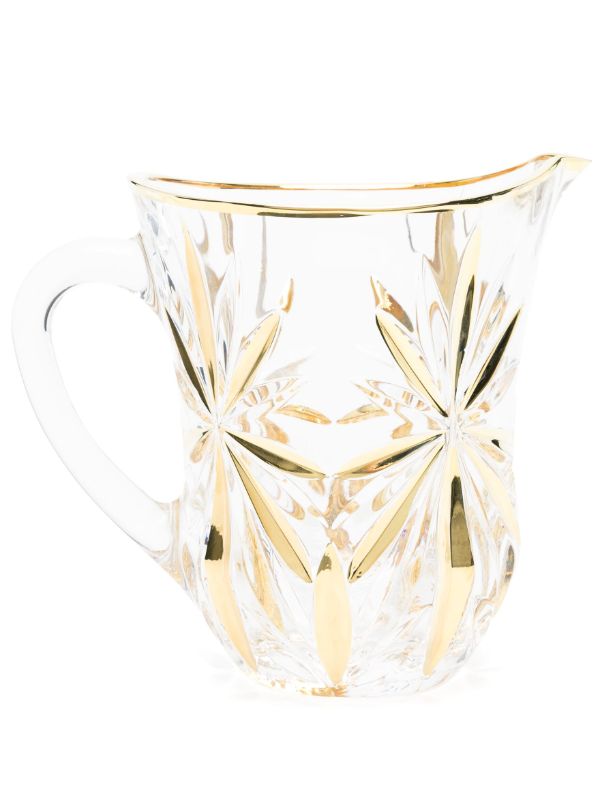 Les-Ottomans x Browns Gold-Tone Murano Glass Pitcher | Browns Glassware