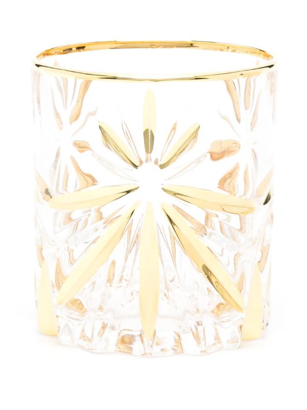 Les-Ottomans X Browns Gold-Tone Murano Whiskey Glass Set | Browns Glassware