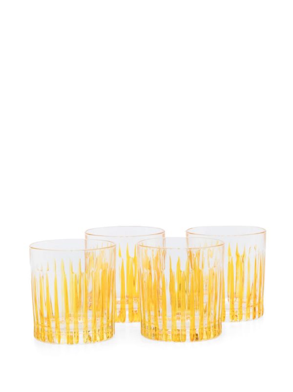 Les-Ottomans Yellow Crystal Water Glass Set | Browns Glassware