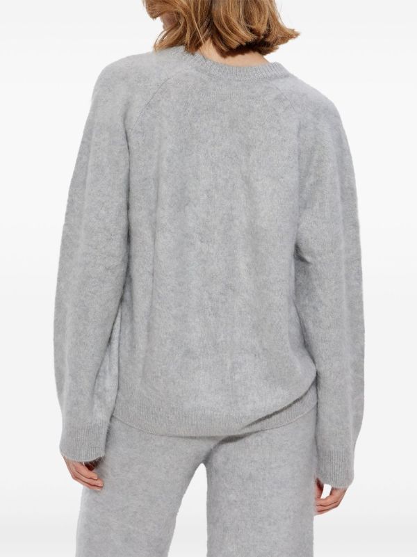 Lisa Yang Grey Mallory Sweater | Browns Knitted Sweaters