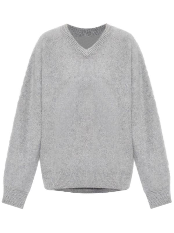 Lisa Yang Grey Mallory Sweater | Browns Knitted Sweaters