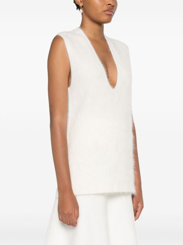 Lisa Yang V-neck Knitted Top | Browns Knitted Tops