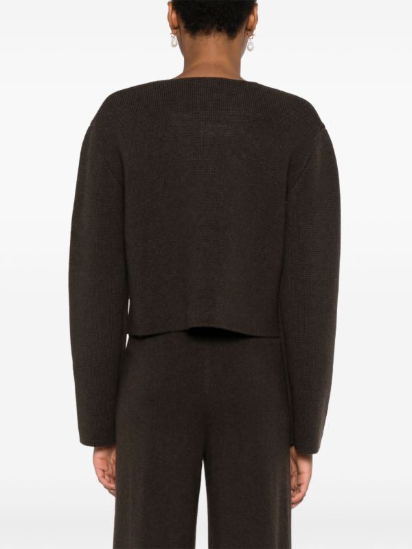 Lisa Yang Waffle Knit Cropped Cardigan | Browns Cardigans